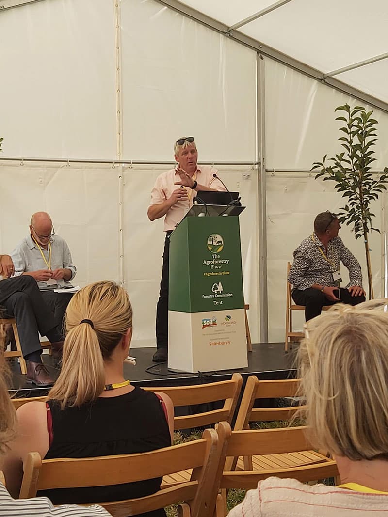 Chris Johnston at The Agroforestry Show