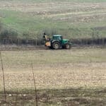 Sub Contractor trimming the hedges away from Deer fencing