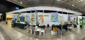 The Biomass Connect Stand at LCA 2024 - Ready for Visitors