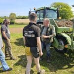 Getting ready to plant Miscanthus Athena rhizomes