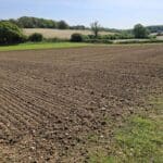 Ploughed and ready to plant Miscanthus Athena