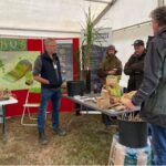 Miscanthus team manning the stand