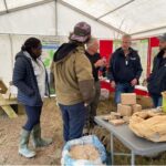 The Miscanthus team providing information on crop research and application.