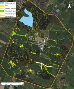 Figure 6. Planting of SRC willow in a number of HSAs at AFBI Hillsborough Farm[8] 