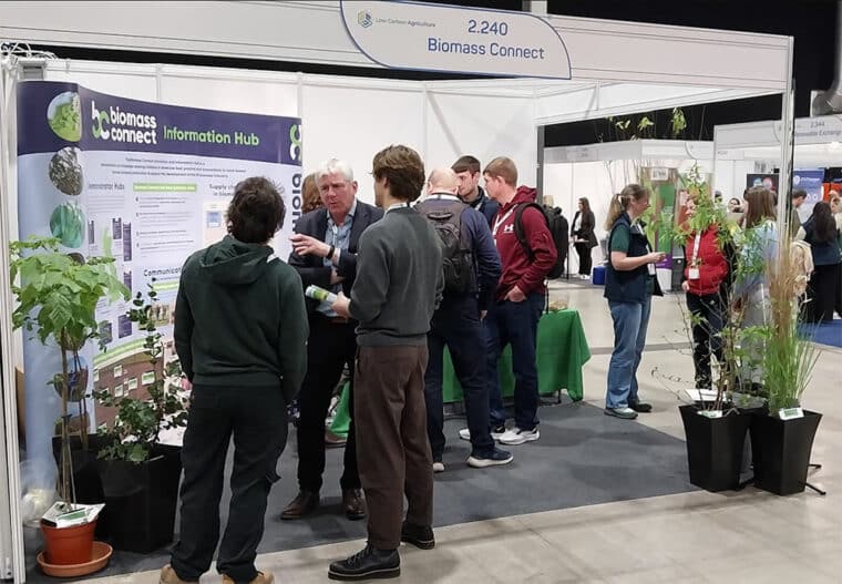 Visitors at the Biomass Connect Stand, LCA 2025