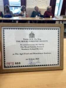 Certificate that was presented to commemorate the visit.