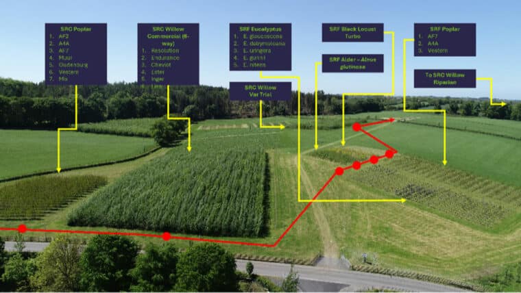 Map for the proposed site walk (Credit Photo: Colin Jennings, AFBI